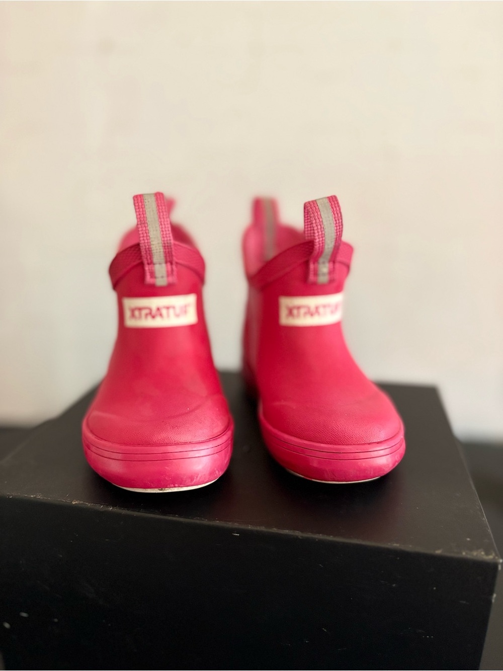 XTRATUF Kids' Waterproof Pink Rain & Snow Boots